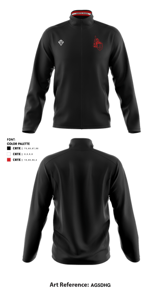 FHS Cross Country 22305288 Zippered Traditional Fleece Jacket- 2