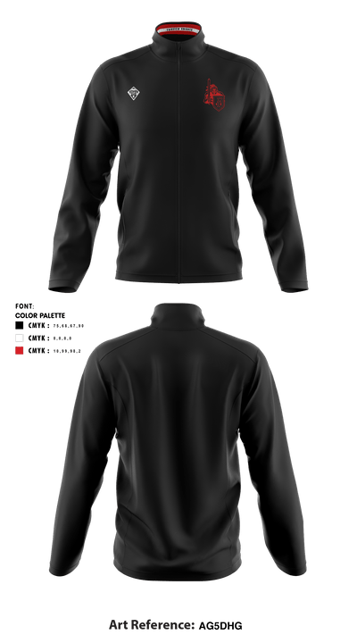 FHS Cross Country 22305288 Zippered Traditional Fleece Jacket- 2