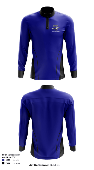 Triana Warriors 49643300 Quarter Zip Jacket - 1