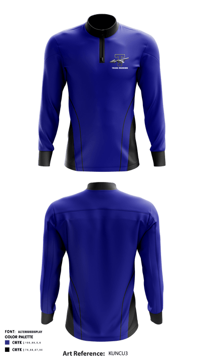 Triana Warriors 49643300 Quarter Zip Jacket - 1