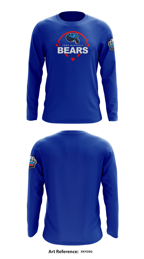 John Marshall 32639048 Long Sleeve Performance Shirt - 4