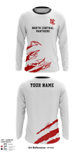 North Central Panthers Volleyball 84585356 Long Sleeve Performance Shirt - 4
