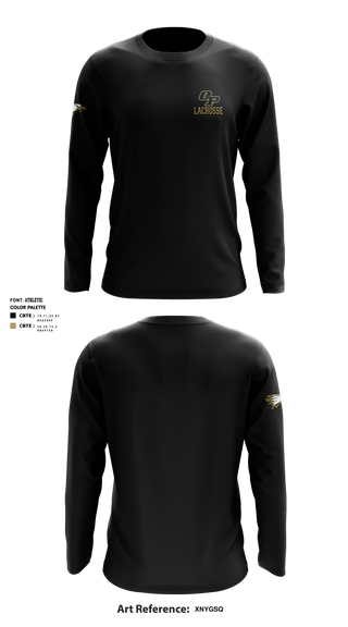 Oak Park High School Lacrosse 65848983 Long Sleeve Performance Shirt - 1