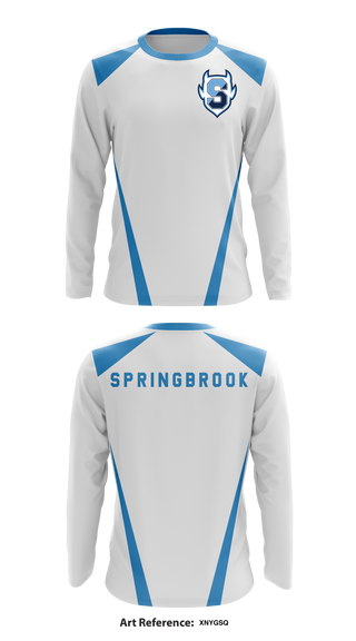 Springbrook High School 83708448 Long Sleeve Performance Shirt - 1