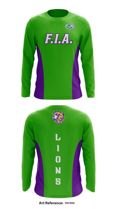Faith In Action Ministries & Athletics 82966824 Long Sleeve Performance Shirt - 1