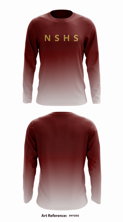 Ninety Six high school track and field 9377994 Long Sleeve Performance Shirt - 5