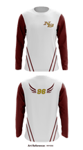 Ninety Six high school track and field 9377994 Long Sleeve Performance Shirt - 6