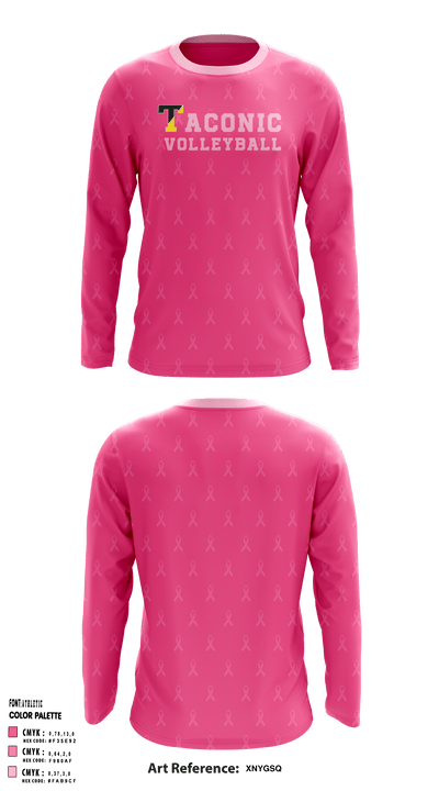 Taconic High School Volleyball 26091009 Long Sleeve Performance Shirt - 10
