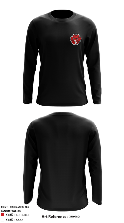 Colleyville Heritage High School Cheer 64869886 Long Sleeve Performance Shirt - 7