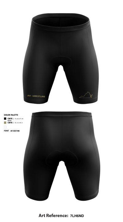 Paul VI Panthers 567342 Men's Compression Shorts - 2