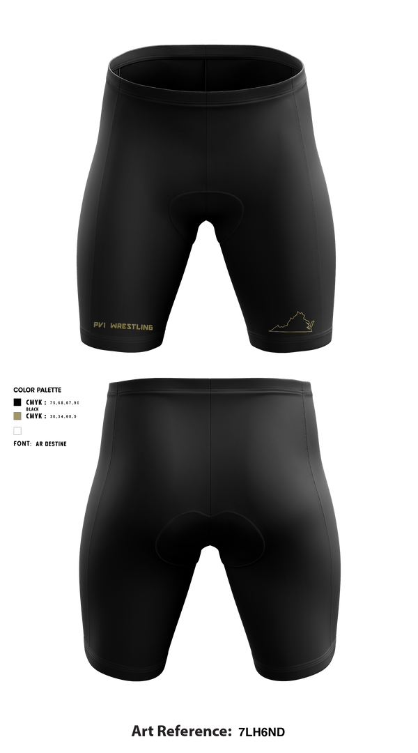 Paul VI Panthers 567342 Men's Compression Shorts - 2