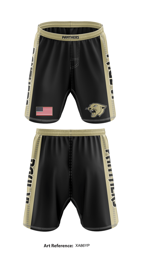 Paul VI Panthers 567342 Fight Shorts - 1