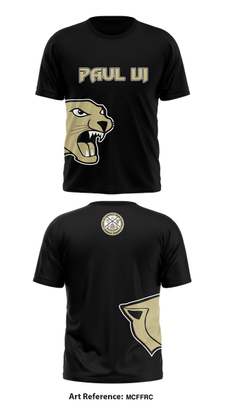 Paul VI Panthers 567342 Short Sleeve Rash Guard Shirt - 1