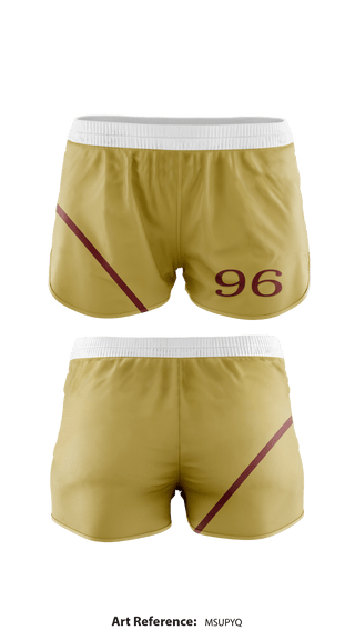 Ninety Six high school track and field 9377994 Women's Track Shorts - 10