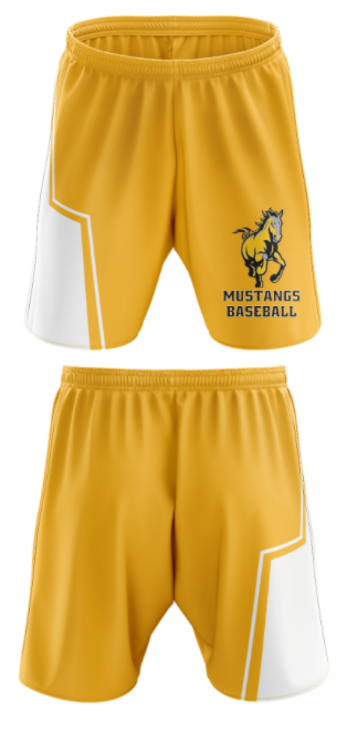 Mustangs Baseball 92388080 Athletic Shorts With Pockets - 1