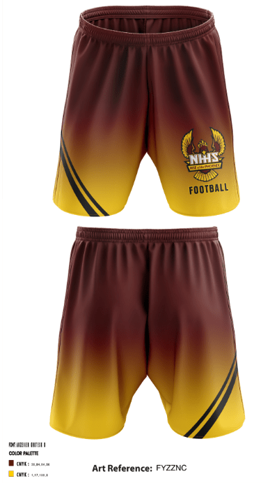 New Hampstead Football 7259461 Athletic Shorts With Pockets - 1
