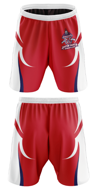 Justin Garza High School Wrestling 54592877 Fight Shorts - 1