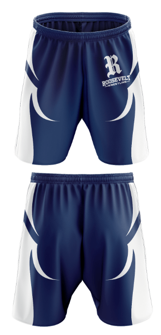 Roosevelt High School Wrestling 6953457 Fight Shorts - 1
