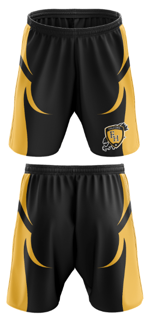 Franklin Heights High School Wrestling 74369547 Fight Shorts - 2