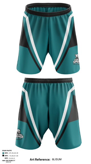 Canyon Springs Wrestling 45198779 Fight Shorts - 1