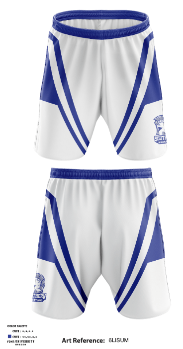 Southern High School Wrestling 65040705 Fight Shorts - 1