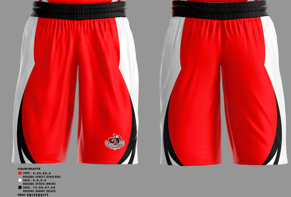 Homer Jr. Knights 63034779 Mens Basketball Shorts - 1