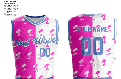 Heat Wave 37979347 Reversible Basketball Jersey - 8