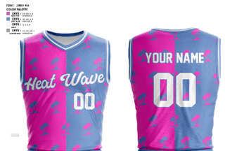 Heat Wave 37979347 Reversible Basketball Jersey - 8