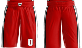 Legends Impact 35064941 Women's Reversible Basketball Shorts (Red/White) - 2