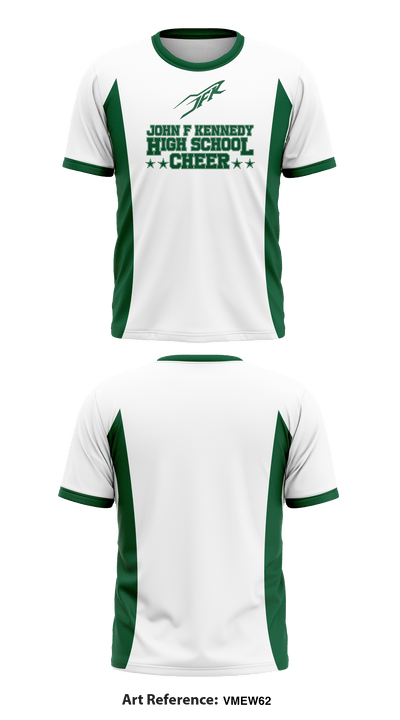 John F Kennedy High School Cheer 45011525 Short Sleeve Performance Shirt - 1