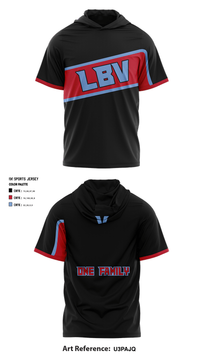Lake Buena Vista High School Basketball 41118945 Short Sleeve Shooting Shirt with Hood - 5