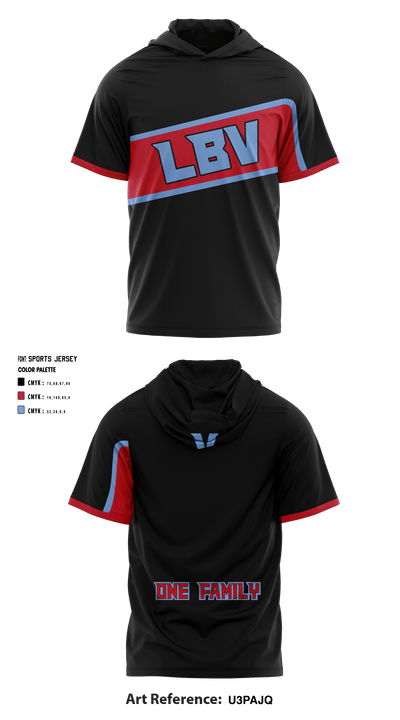Lake Buena Vista High School Basketball 41118945 Short Sleeve Shooting Shirt with Hood - 4