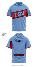Lake Buena Vista High School Basketball 41118945 Short Sleeve Shooting Shirt with Hood - 3