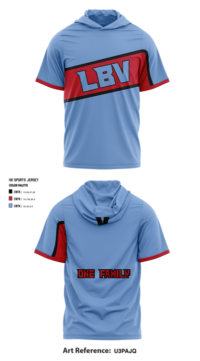 Lake Buena Vista High School Basketball 41118945 Short Sleeve Shooting Shirt with Hood - 7