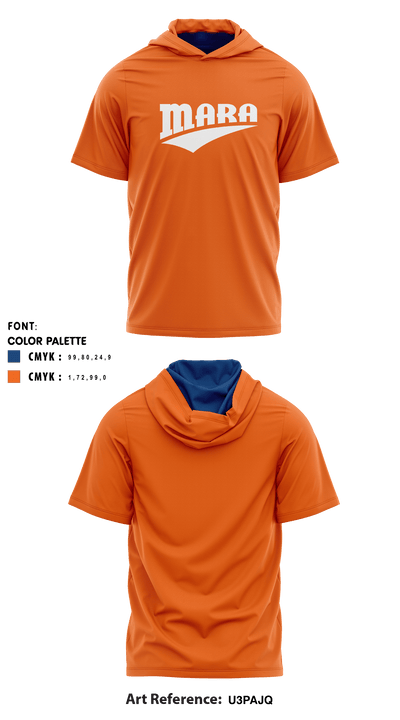 Mara Short Sleeve Performance Shirt with hood - 1