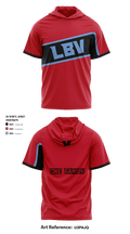 Lake Buena Vista High School Basketball 41118945 Short Sleeve Shooting Shirt with Hood - 6