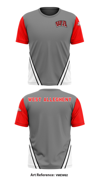 West Allegheny 18212753 Short Sleeve Performance Shirt - 2