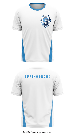 Springbrook High School 83708448 Short Sleeve Performance Shirt - 1