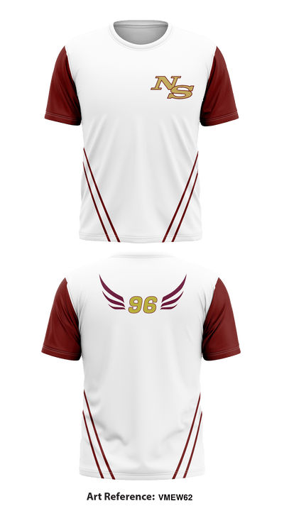 Ninety Six high school track and field 9377994 Short Sleeve Performance Shirt - 6