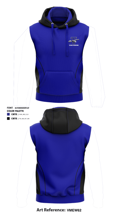 Triana Warriors 49643300 Sleeveless Hoodie - 1