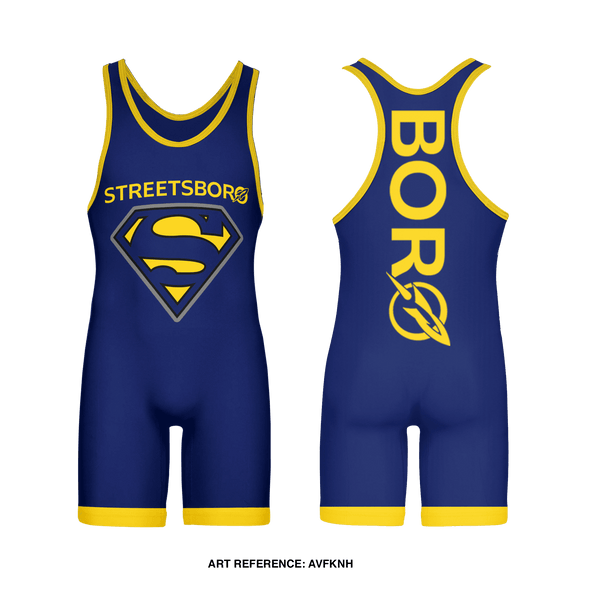 Streetsboro 71867697 Wrestling Singlet - 2
