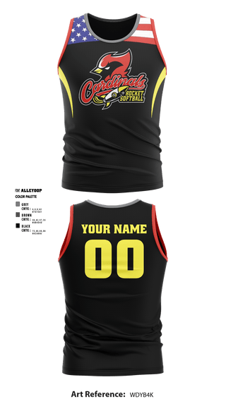 Cardinals Rocket Softball 20604188 Sleeveless Softball Jersey - 2