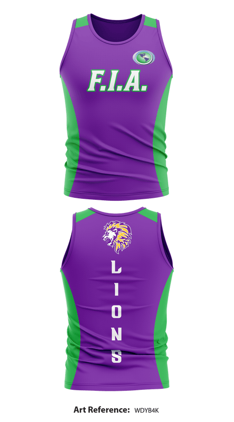 Faith In Action Ministries & Athletics 82966824 Track Singlet - 2