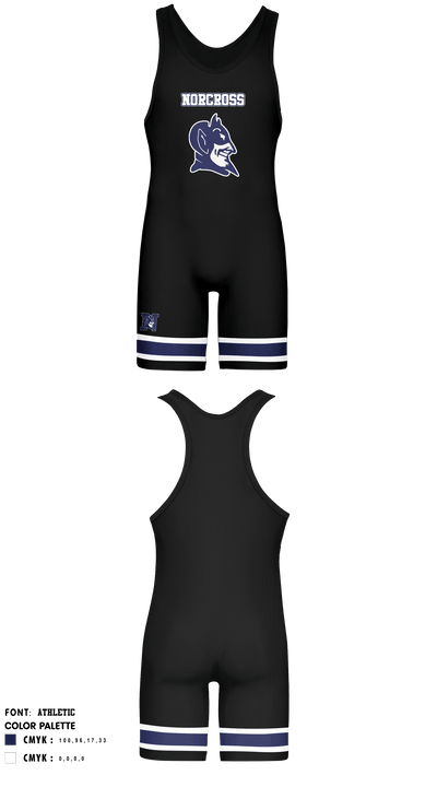 Norcross High School Wrestling 64880600 Wrestling Singlet - 3
