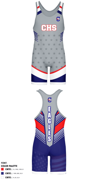 St Lucie west centennial wrestling 81384021 Wrestling Singlet - 7