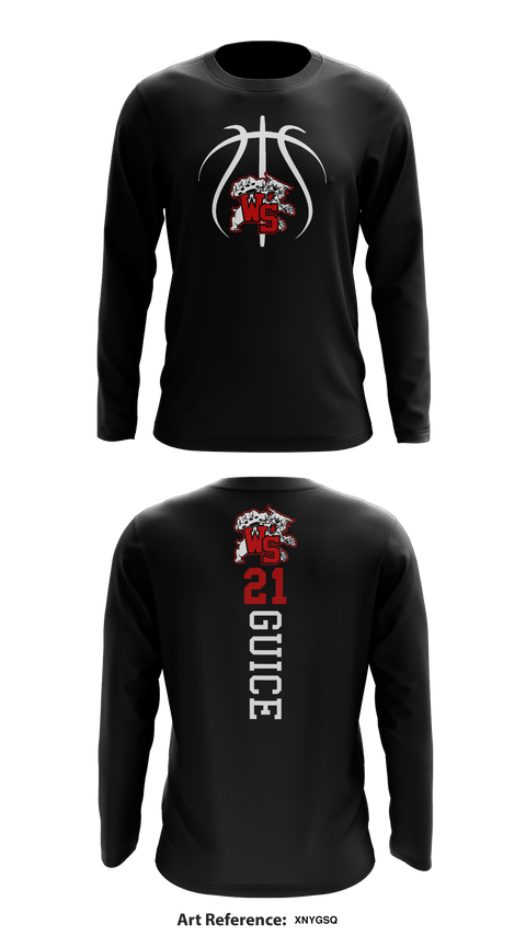 Westerville South 675348 Long Sleeve Performance Shirt - 1