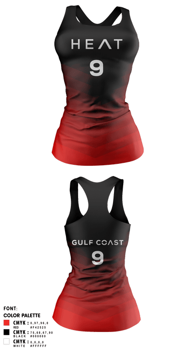 Gulf Coast Heat Volleyball 64929475 Tank Top - 10