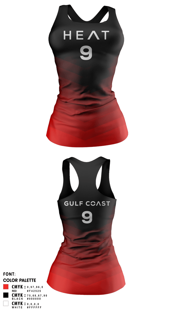 Gulf Coast Heat Volleyball 64929475 Tank Top - 9