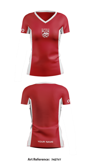 Alberta Elite 745638 Women's Short Sleeve V-neck Shirt - 3