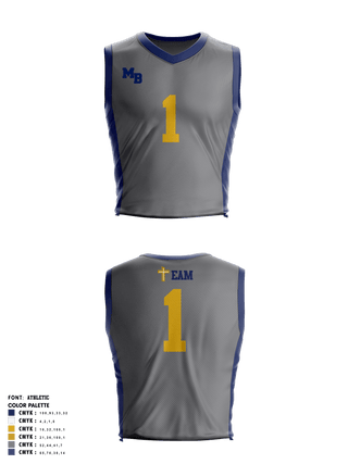 Mt Bethel Christian Academy Upper School Basketball 66174729 Womens Reversible Basketball Jersey - 4